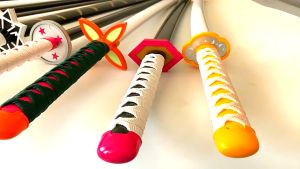 ของเล่น ของเล่นเด็ก Demon Slayer sword ดาบคอสเพลย์ ดาบไม้คอสเพลย์