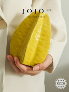 Nordic Style Ceramic Fruit Basket Flower Vase Creative Simulation Faux Flower Decorative Home Decoration Living Room Tabletop Ornament