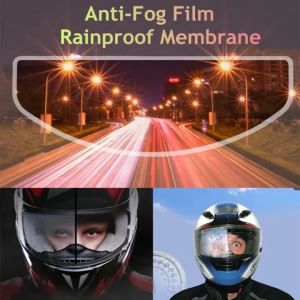 2PCS Motorcycle Helmet Clear Rainproof Film Anti-Fog Patch Membrane For Electric Car Riding Accessories