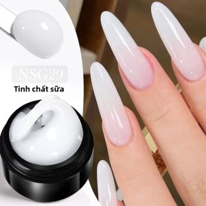 Sơn Gel UV Không Dính BORN PRETTY 15ml Màu Trắng Dùng Cho Nghệ Thuật Vẽ Hoa 3D Làm Móng Acrylic Sơn Móng Tay Nối Dài