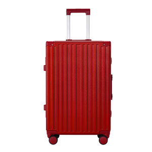 MANLVSHI | Red Durable Wedding Luggage with Password Lock