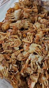 500G hộp ghẹ sữa ram đặc sản Nha Trang thơm ngon món ăn vặt ghẹ sữa tẩm gia vị