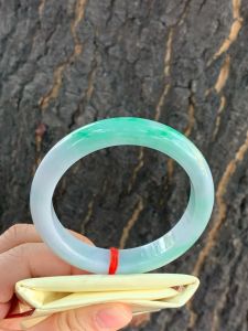 Jade bangle 55.7mm jadeite bangle grade A type