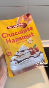 Thức Uống Chocolate Hạt Phỉ Socola Hạt Phỉ Gói Tự Pha Aik Cheong Nhập Khẩu Malaysia - 12 Gói x 38g