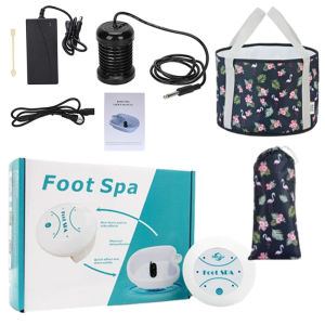 Electric Ion Detoxification Foot Bath With Folding Basin Hydrogen Ion Hydrotherapy Cleansing Relaxing Promote Health Family Spa