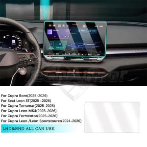 Car Tempered Glass Protective Film For Cupra Born Terramar Leon MK4 Formentor Leon ST GPS Navigation Screen Protector Display