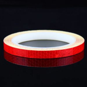 Bicycle Reflective Stickers 1cmx8m Tape Fluorescent Safety Warning Strips Cycling Tapes for Bicycle Helmet Motorcycle Scooter