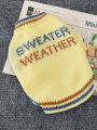 Autumn Winter Knitted Sweater for Dogs Cats Yorkie Pet Clothes Warm Woolen Yarn Teddy Pomeranian Bichon Puppy Pet Apparel. 