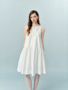 AIVEI | Sweet Japanese Style Backless White Dress