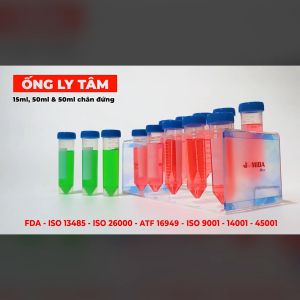 Ống ly tâm 15ml nắp vặn MIDAMEC đóng gói 50 cái/bao