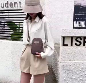 BJ71070 - BLACK/KHAKI TAS SLINGBAG NYLON DOMPET HP WANITA IMPORT KECIL DOMPET KECIL TAS MINI TAS WANITA FASHION IMPORT MODIS ELEGAN TERMURAH TERLARIS TERBARU BAGSTORE JAKARTA TAS BATAM ZCJ1717 CR7505 JTF9935 LT1858 ELJ5285 GT1855 BQ3301