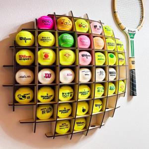 Creative Wall Mounted Tennis Racket Display Holder Storage Organizer Decorative Tennis Club Practice Room Wall Art