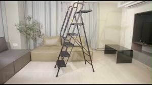 5 Step Side Support Ladder with Handle and Tool Tray Foldable Lightweight Non Slip Step Stool Ladder High QualityDurable