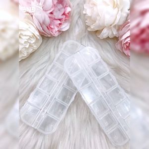Hộp nhựa 12 ô đựng đá charm phụ kiện nails trang trí móng NailBND