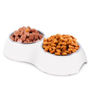 Super SD Pets | Anti-spill Dual Pet Bowl for Cats and Small Dogs