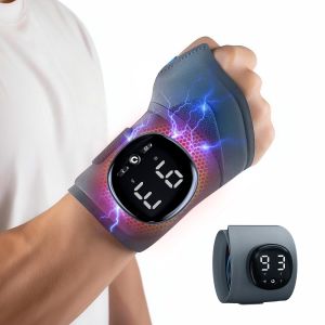 Tech Love Hand Massager with Heat Cordless Wrist Supports Brace - Relief for Carpal Tunnel Arthritis & Tendonitis Left/Right Hand