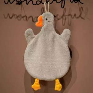 Hand towel towel can be hung cute childrens household super absorbent non-shedding bathroom kitchen handkerchief