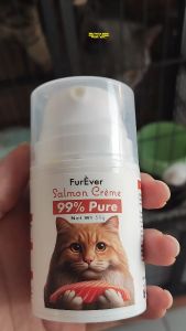FURREVER Salmon Catty Fish Crème Krim Minyak Ikan Omega 3 Kucing Emulsified Cat Fish Oil Cream Cat Treats