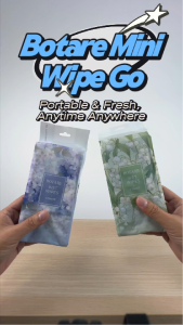 Botare Wet Wipe with Aloe | Mini Wipe Go Portable Hand & Face Wipes | Baby Kids Family Essentials Travel Pocket Pack