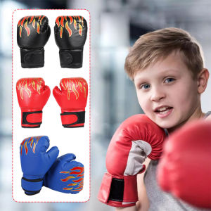 2PCS Boxing Gloves for Kids 3-12 YRS PU Leather MMA Taekwondo Professional Sparring Glove Christmas Gifts SP106