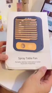 Quạt điều hoà mini quạt hơi nước để bàn 3 chế độ gió dung tích bình chứa nước 600ml tích hợp đèn led bảo hành 12 tháng