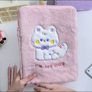 ✨𝙡𝙖𝙡𝙖𝙨𝙝𝙤𝙥✨ กระเป๋าใส่ไอแพด ลายน้องแมว ขนฟู นุ่มน่มiPad bag ไอแพดเคสแล็ปท็อป รองรับขนาด11/10.5/10.2 นิ้ว iPadGen7/Gen8/Gen9 /air4