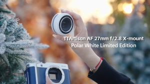 TTArtisan 27mm f/2.8 AF Autofocus APS-C Format FUJIFILM X Mount Portrait Pancake Prime Lens with STM Stepping AF Motor 13.8" Focusing Distance and USB-C Port Firmware Upgrade for Photography | Black Silver Polar White | JG Superstore