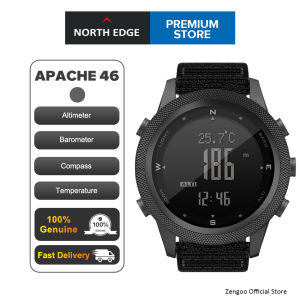 Zentronix Group North Edge Apache-46 Original Mens Watch Swimming Watch Pedometer Compass Altimeter Barometer Temperature Measurement 50M Waterproof Tactical Watch