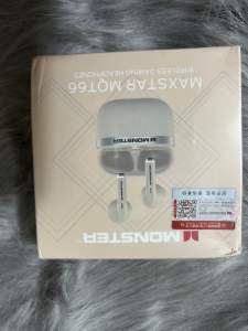 Tai Nghe Bluetooth TWS Monster Maxstar MQT66 Bluetooth 6.0 Pin Lâu Game Mode Lọc Ồn Thông Minh