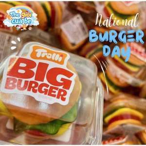 [Date :6/2026]Kẹo Dẻo Trolli Burger XXL Size Đại 50g [Hàng Chuẩn Đức ]