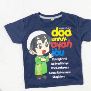 Baju Kaos Setelan Distro Muslim Harian Anak Laki Laki Lucu Import  1 - 10 Tahun - Hypelane Kids