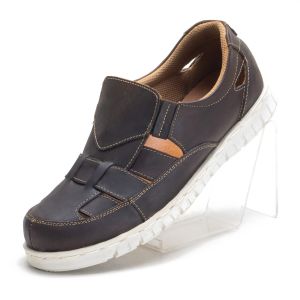 Sepatu Sandal Pria Kulit dan Closed Toe Fisherman Sandal