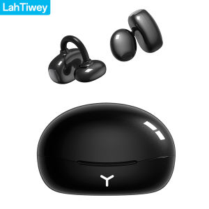 Open Ear Earbuds TWS Air Conduction Headphones Wireless Earbuds Bluetooth 6.0 Clip on Headphones with Mic Over Ear Earbuds