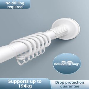 Hole-free Extendable Silent Installation Curtain Rail