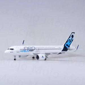 Mô Hình Máy Bay A320 Neo 47cm Làm Bằng Nhựa Đúc Tỷ Lệ 1/80 Có Đèn Và Bánh Xe Dành Cho Bé Trai Trang Trí Bàn Đồ Trang Trí Nhà Cửa Phong Cách Hiện Đại
