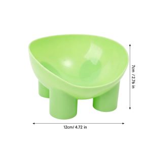 PawPulse【Local Stock】15°Tilted Neck-Friendly Cat Bowl Durable Plastic Elevated Cat Bowl with Stand Pet Water Food Feed Dog Bowls Anti-dumping Pet Feeding Supplies