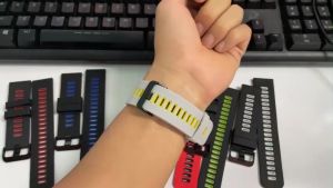 Dây silicon cao cấp size 22mm chốt thông minh cho đồng hồ thông minh và đồng hồ truyền thống - MPSC022