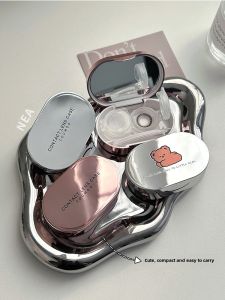 Portable Contact Lens Case with Tweezers And Clip Storage Partner Box Compact Design Advanced Feel Care Companion for Eyes