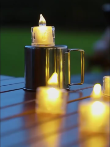 🔥24H Ship🔥 Glitter LED Flameless Candle Light Warm White Battery Operated Romantic Wedding Proposal Home Table Decor