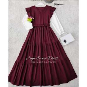 MUSLIM GAMIS ANAK TANGGUNG ABG DEWASA REMAJA 2022 ANNA DRESS | UMUR 9-11-12-14 TAHUN 11 SERIAN WARNA