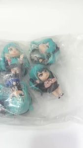 Bandai | 1/6pcs Q Version Hatsune Miku Anime Action Figures Set PVC Model Collection Dolls Desktop Decoration Kids Toys Birthday Gifts