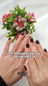 Inai Kuku Viral Mahendi Tahan Lama Mesra Wudhuk dan Sah Solat Halal Henna Simple For NAIL