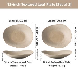 Coarse Ceramics Irregular Plates
