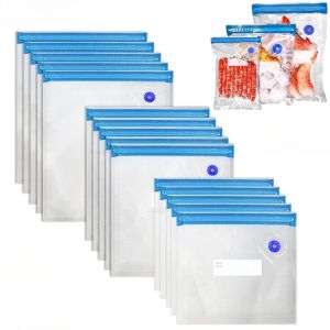 Food Vacuum Bags Reusable Vacuum Bags Small Large Size Vacuum Sealed Food Bags Food Storage Bag 10Pcs Vacuum Packaging Bags