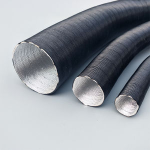 Flexible Aluminum Foil Heater Hose Intake Exhaust Corrugated Duct For Diesel Parking Heater Ventilation Pipe High Temperature