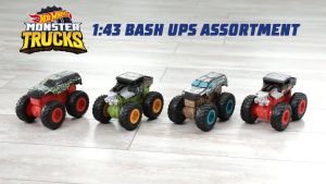 Clearance Sale Hot Wheels Monster Trucks 1:43 Bash Ups Collection ฮอตวิล มอสเตอร์ ทรัค ของแท้