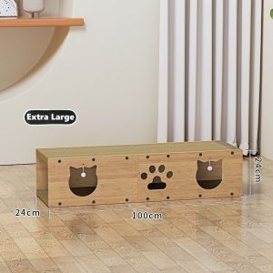 [SG]🚚 Super Large Cat Scratch Board Cat Tunnel Is No Chips Scratch-Resistant Wear-Resistant  Cat House Corrugated Board