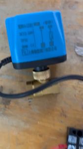 วาล์ว มอเตอร์วาล์ว บอลวาล์ว 2 สาย เปิดได้ไม่ต้องอาศัยแรงดันนํา้ ทองเหลือง Ball Valve ปกติปิด (NC) จ่ายไฟเปิด หยุดจ่ายไฟ