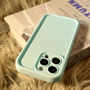 Dopamine Pure Color Minimalist Precision Hole Skin Feel Frosted Silicone Case Compatible with iPhone 14 pro Max Apple 13 Phones New 15 pro Popular 14 pro Anti-Fall 12 Soft Protective Cover