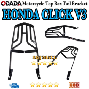 ODADA Motorcycle Top Box Bracket For Honda Click 125/150 V1 V2 V3V4 TAIL Moto Box Grab Bar Bracket Made in Thailand